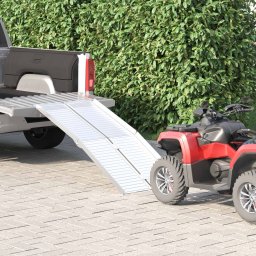 vidaXL Rampa dla wózka inwalidzkiego Srebrny 152 x 73 x 11 cm