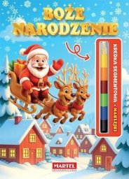 Modułowa kredka. Boże Narodzenie z naklejkami