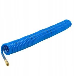 Wąż do pralki i zmywarki Forsage Wąż pneumatyczny spiralny PU 10x14mm 15m z szybkozłączami