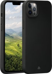 D Bramante Costa Rica - Tylny pokrowiec na telefon - Silikon, recyklingowy plastik - Night Black - dla Apple iPhone 12, 12 Pro