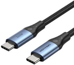 Kabel USB Vention Kabel USB-C do USB-C USB 2.0 5A 240W 1.5m czarny