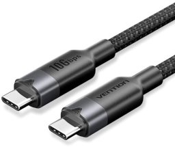 Kabel USB Vention Kabel USB-C do USB-C USB 3.2 5A 10Gbps 1m czarny