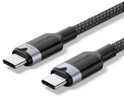 Kabel USB Vention Kabel USB-C do USB-C 2.0 PD 3.1 5A 240W 2m czarny