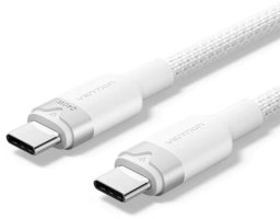 Kabel USB Vention Kabel USB-C do USB-C 2.0 PD 3.1 5A 240W 2m biały