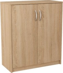 Meble-Bestseller Komoda dwudrzwiowa Classic, 74x35x85 cm, dąb sonoma, mat | TYLETEGOTU