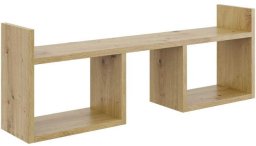 Półka wisząca, minimalistyczna, 90x18x32 cm, dąb artisan, mat