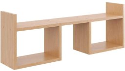 Półka wisząca, minimalistyczna, 90x18x32 cm, buk, mat