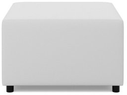 Adams Group Mała pufa CAPERO, 71x71x40 cm, biały