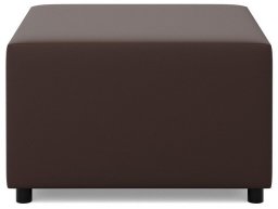Adams Group Mała pufa CAPERO, 71x71x40 cm, brąz