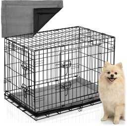 Metalowa klatka kennelowa dla psa + legowisko 75 x 45 x 54 cm PH-200 EDUKAMP