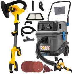 SZLIFIERKA DO GIPSU ŻYRAFA ODKURZACZ PRZEMYSŁOWY AUTOMATYCZNY OTRZĄSAC