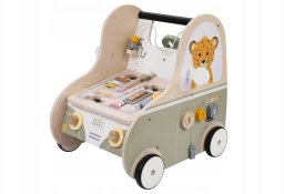 Chodzik pchacz edukacyjny drewniany