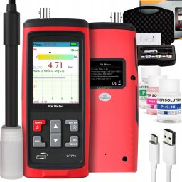 Benetech MIERNIK pH i TEMPERATURY Tester wody Kwasomierz ATC Autokalibracja Napięcie