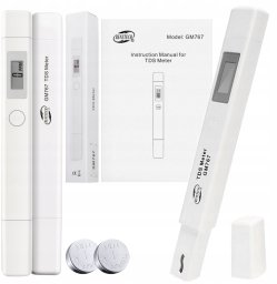 MIERNIK TDS TESTER JAKOŚCI WODY CZUJNIK OSMOZA MINERAŁY FILTR LCD + BATERIE