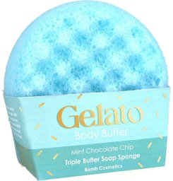 Bomb Cosmetics Gelato Body Buffer gąbka do mycia ciała Mint Chocolate Chip 200g