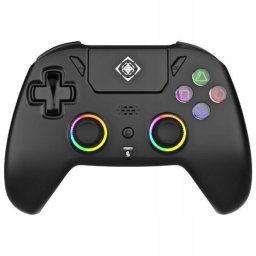 Pad Deltaco PS5 Controller wireless RGB Hall-Effect czarny