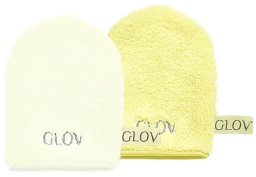Glov Glov Iconic Mitt Water-Only Skin zestaw rękawiczek do demakijażu i oczyszczania twarzy Baby Banana + Ivory 2szt