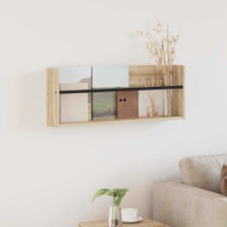 vidaXL Regał na gazety z półką dąb sonoma 80 x 12 x 30 cm