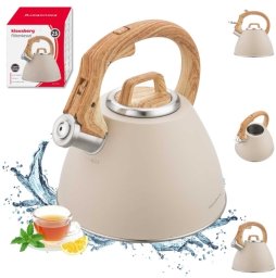 Klausberg CZAJNIK STALOWY Z GWIZDKIEM 2,5L KB-7954