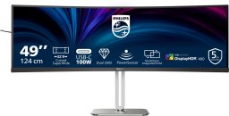Monitor Philips 5000 series 49B2U5900C/00 monitor komputerowy 124 cm (48.8") 5120 x 1440 px Dual QHD LCD Czarny