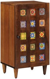 vidaXL Bufet z drzwiami orzech włoski 40 x 33,5 x 75 cm Drewno z mango