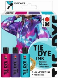 Marabu Zestaw farb do batiku Tie Dye Ink 3x80ml