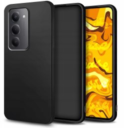 Etui Do Xiaomi Redmi 15 5G (Czarne, Matowe, Gumowe, Obudowa, Silikon, Slim)