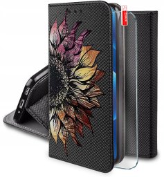 Etui do Xiaomi 14T MAGNET WZORY CASE + SZKŁO 9H