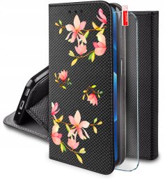 Etui do Oppo A5 4G|5G MAGNET WZORY CASE + SZKŁO 9H