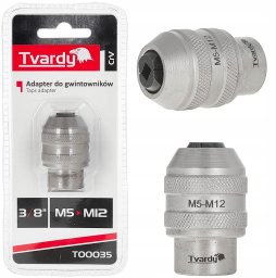 Tvardy Adapter do gwintowników 3/8" M5-M12 CrV (120)