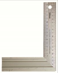 Medid Solidny Kątownik Grawerowany Stalowy 400mm