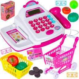 Kasa Fiskalna Sklepowa z Wózkiem na Zakupy i Dźwiękiem