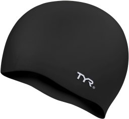 TYR czepek dla juniorów no wrinkle SWIM CAP LCSJR 001 BLACK