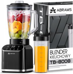 BLENDER KIELICHOWY SZKLANY 1,5L MIKSER DO SMOOTHIE KOKTAJLI OSTRZA TYTANOWE