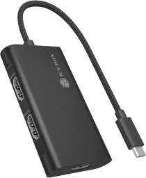 HUB USB Icy Box huby i koncentratory USB 3.2 Gen 2 (3.1 Gen 2) Type-C 10000 Mbit/s czarny