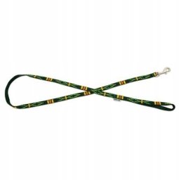 Barry King Smycz dla psa, zielony, wzór etniczny, taśma polipropylenowa, 10mm/120cm