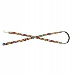 Barry King Smycz czarny, wzór Picasso, taśma polipropylenowa, 10mm/120cm