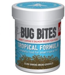 Fluval Bug Bites Tropical Formula, pokarm dla ryb tropikalnych, S/M, mikrogranulat, 45g