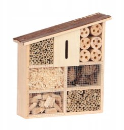 Hotel dla owadów, drewno 30x9x32 cm
