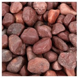 NB Minerals Kamienie polerowane Red Pebble 30-50 mm do akwarium terrarium, 10kg/OPAK