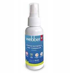 Webber PŁYN DO DEZYNFEKCJI RĄK SPRAY WEBBER 50ML