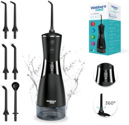 IRYGATOR DO ZĘBÓW BEZPRZEWODOWY DENTYSTYCZNY MOCNY 6 DYSZ 5 TRYBÓW WEBBER