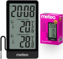 Stacja Pogodowa Termometr zewnętrzny pokojowy wewnętrzny METEO SP111C