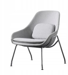 Fotel tapicerowany nowoczesny z 2 poduszkami