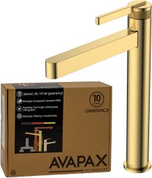 Bateria umywalkowa Avapax Aurevo stojąca złoty (ABAU131211)
