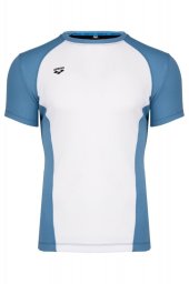 ARENA KOSZULKA T-SHIRT TECHNICZNY MEN GYM S/S PANEL 000948154 WHITE-PATAGONIA ROZMIAR S