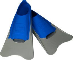 Aqua-Sport Short Fins AQUA BLADE SHORT FINS XL GREY-BLUE AS8015 Size 42-43