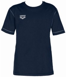 ARENA KOSZULKA T-SHIRT UNISEX TL S/S TEE 1D341/70 GRANATOWA ROZMIAR XS
