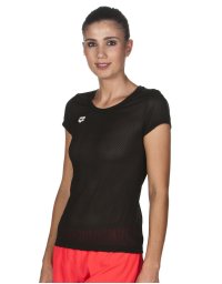 Arena KOSZULKA DAMSKA TECHNICZNA WOMEN GYM S/S MESH SOLID 000936500 BLACK ROZMIAR S