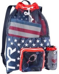 TYR WOREK NA SPRZĘT ALLIANCE BIG MESH MUMMY BAG BACKPACK USA RED-NAVY LBMMB3 642